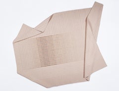 AGNES Minimal Rug Handwoven Modern Kilim Wool Muted Pink Size Large