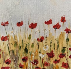 Poppy field, Painting, Oil on Canvas