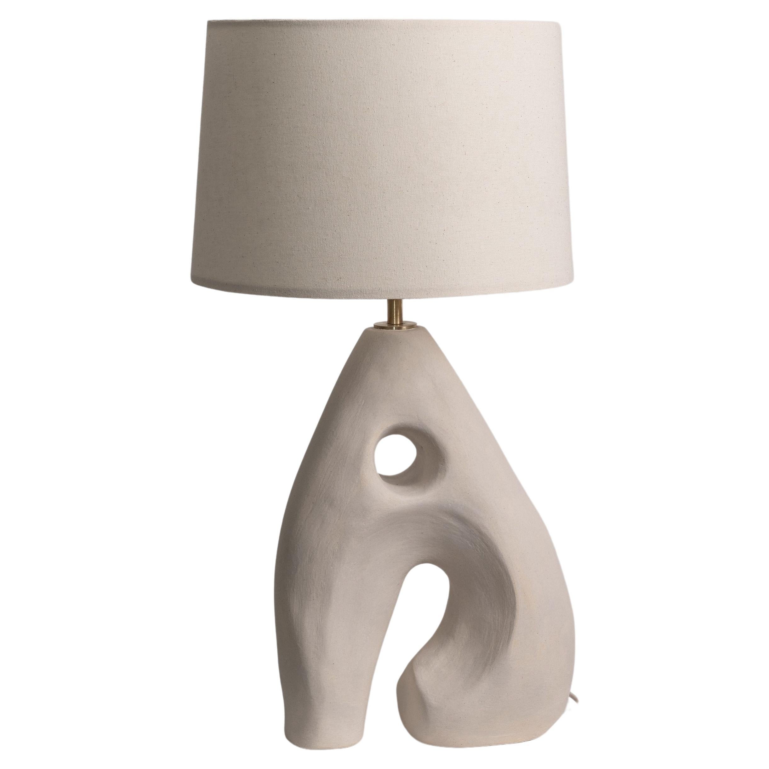 Agnes Sculptural Ceramic Table Lamp by Hanna Englund Ceramics