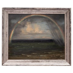 Agnes Slott-Møller 'Rainbow' Oil on Canvas Painting Denmark 1912