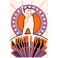 Agnes Varda's 'Lions Love' Original Vintage Movie Poster, French, 1969