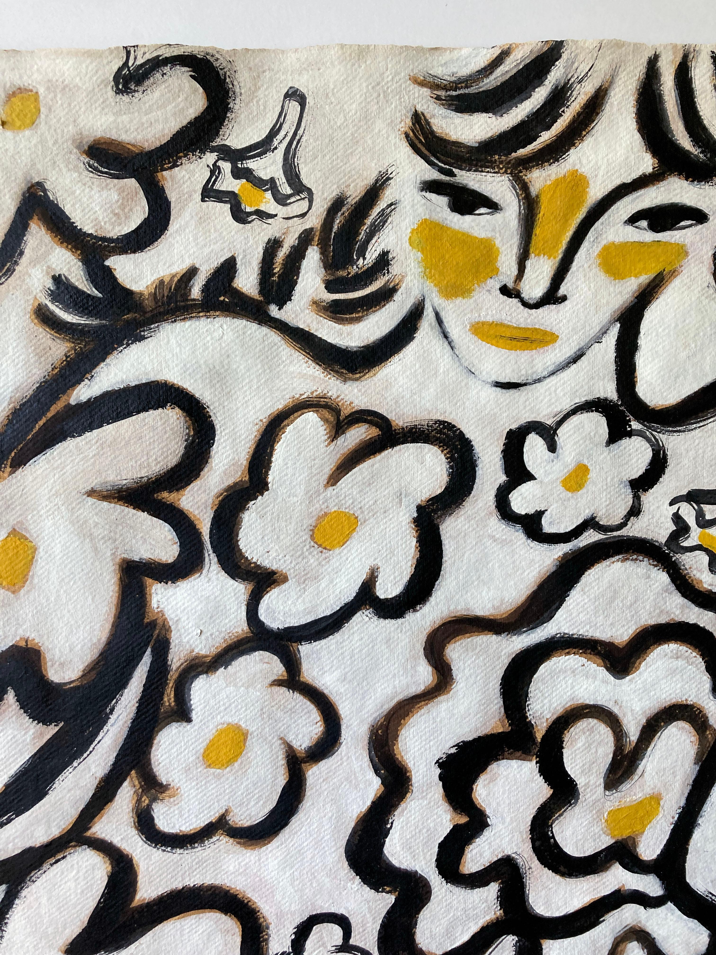 Espíritu de jardín nº 10, Arte original, Mujer, Floral, Arte contemporáneo en venta 1