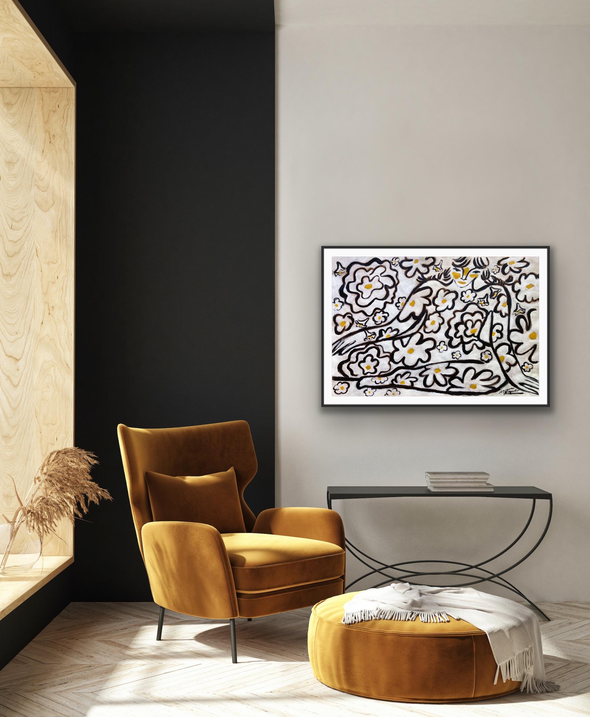 Espíritu de jardín nº 10, Arte original, Mujer, Floral, Arte contemporáneo en venta 2