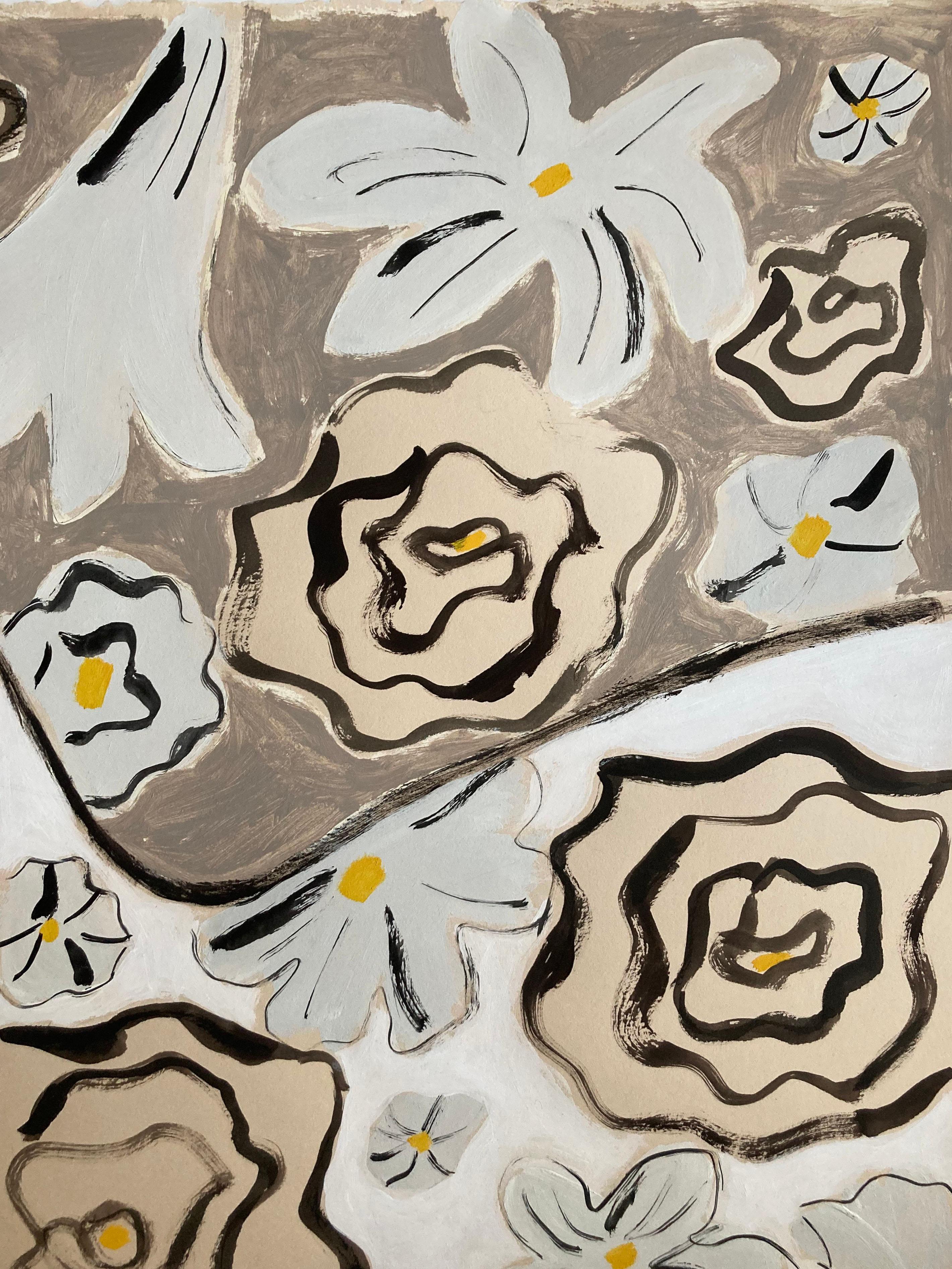Garden Spirit no. 17, peinture originale, contemporaine, abstraite, portrait en vente 2
