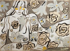 Garden Spirit n. 17, quadro originale, contemporaneo, astratto, ritratto