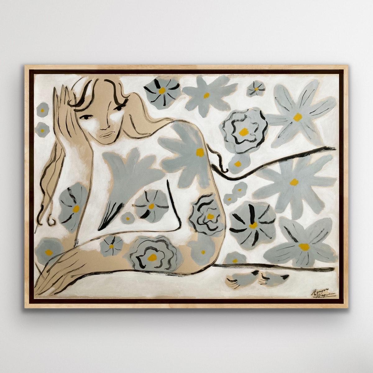 Garden Spirit n. 18, quadro originale, astratto, contemporaneo - Painting di Agnese Negriba