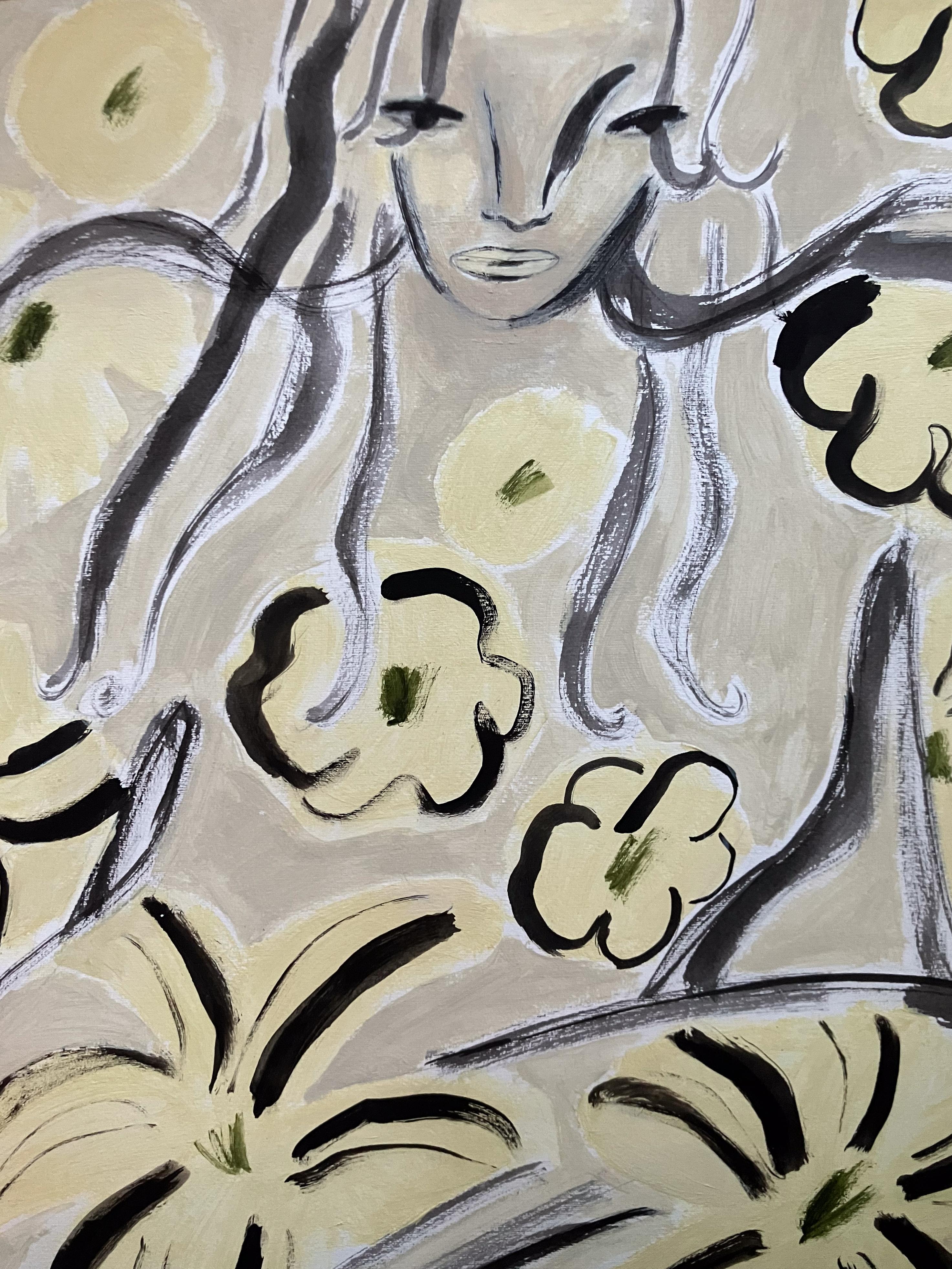 Garden spirit no. 27 & 30, diptych, original painting, contemporary - Contemporary Painting by Agnese Negriba