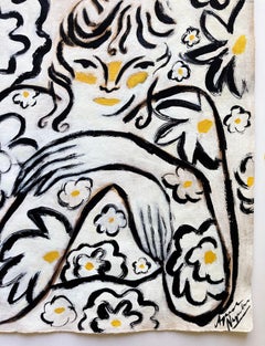 Garden Spirit no. 9, Original Art, Women, Floral, Contemporary Art