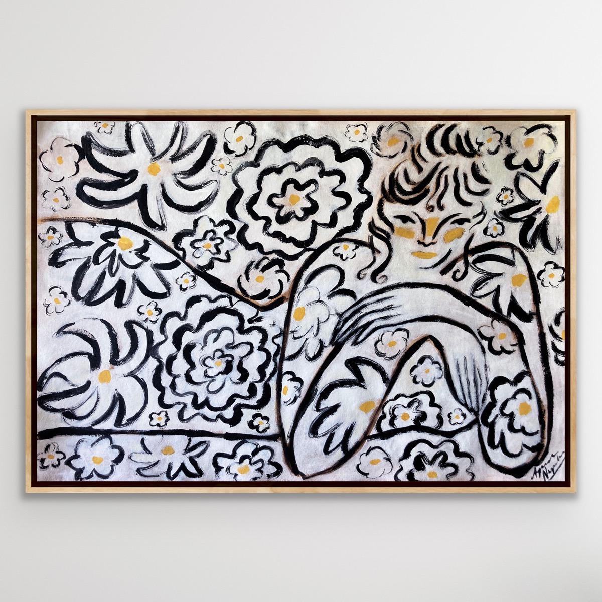 Garden Spirit no. 9, Original Art, Women, Floral, Contemporary Art For Sale 2