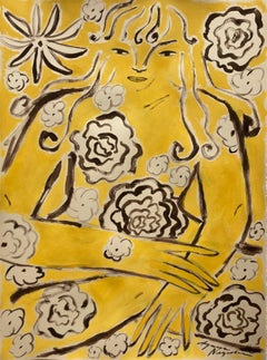 Jungling Spirit n. 5, Arte originale, Donne, Floreale, Arte contemporanea