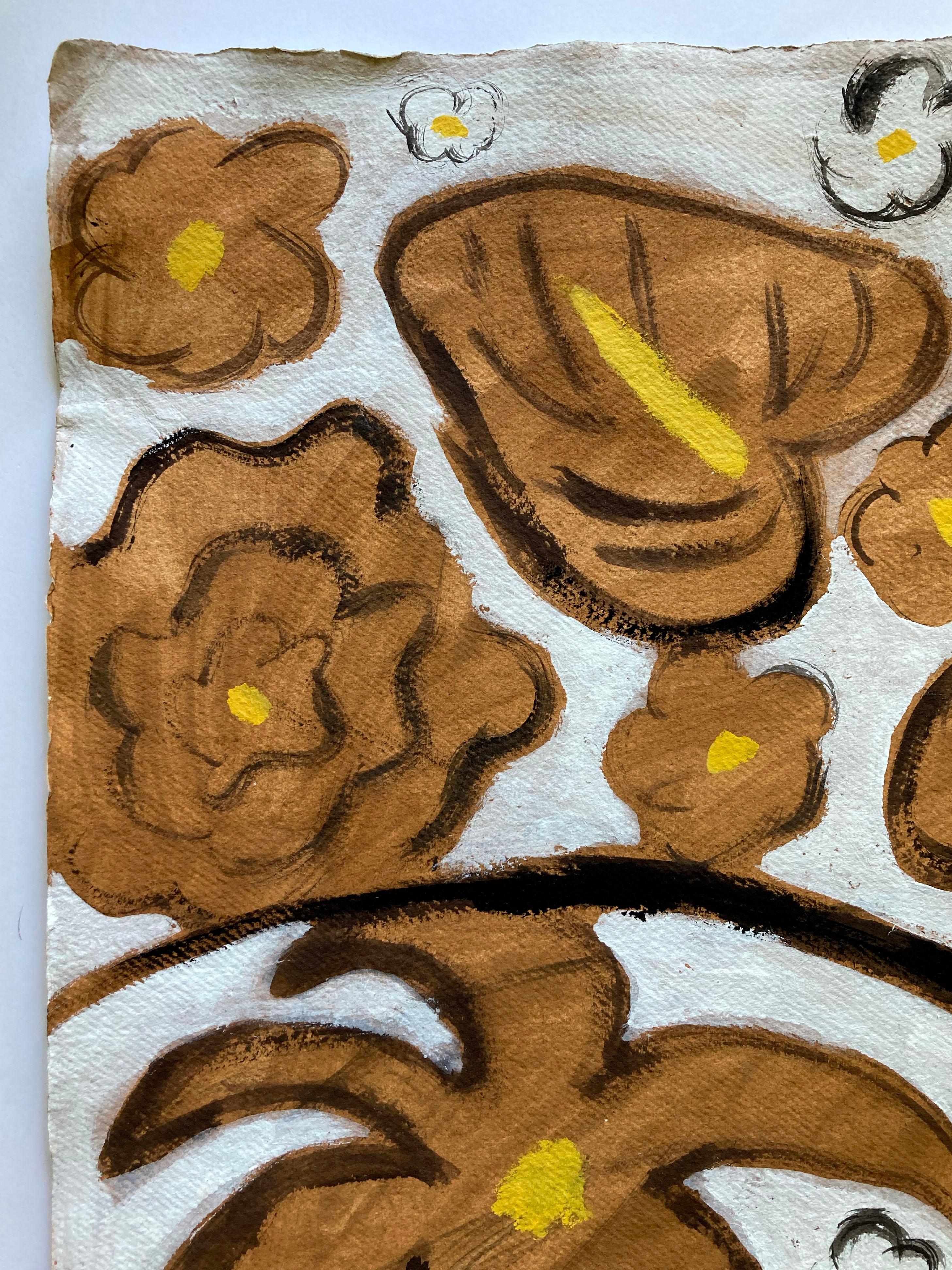 Espíritu de la selva nº 7, Arte original, Mujer, Floral, Arte contemporáneo en venta 2