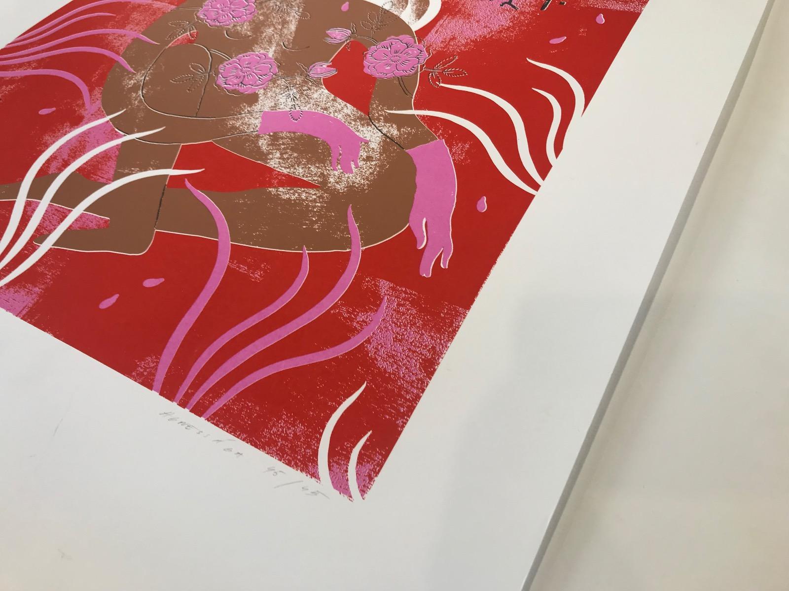 Goddess Shakti, Limited edition Silkscreen print BY AGNESE TAURINA, Affordable  - Abstract Print by Agnese Negriba