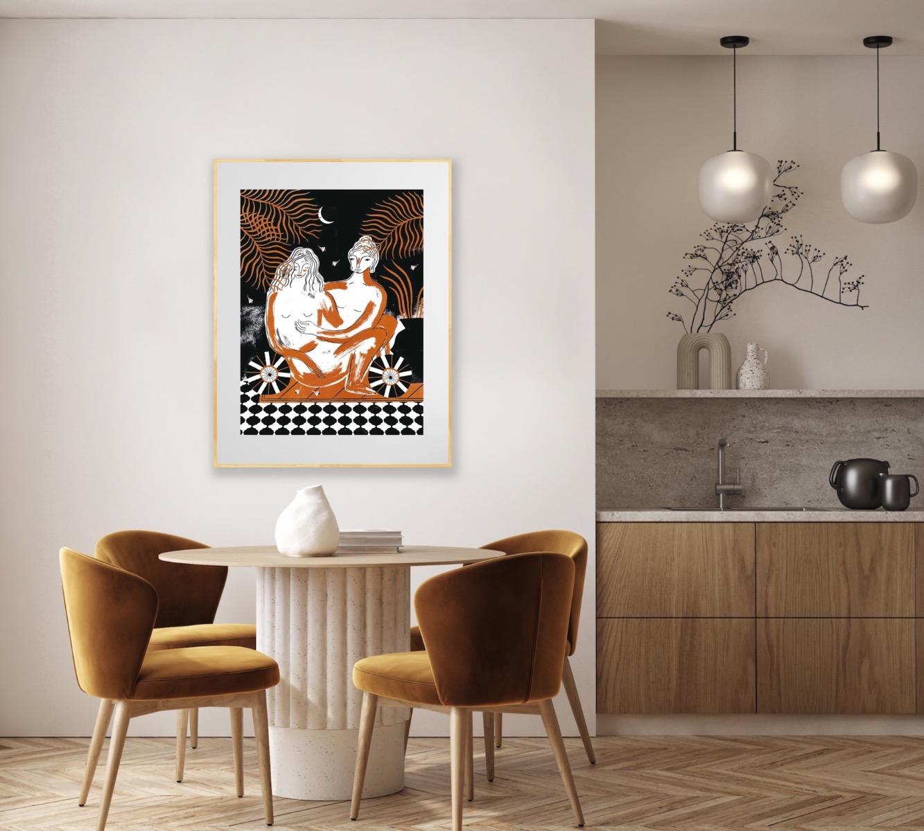 Kama II with Silkscreen Print by Agnese Taurina For Sale 7