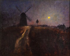 "Hayground Windmill," Agnes Pelton, Hamptons, Female Modernist Nocturne