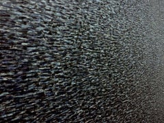 Peinture à l'huile contemporaine conceptuelle et minimaliste bleu ultramarine des mers du Nord