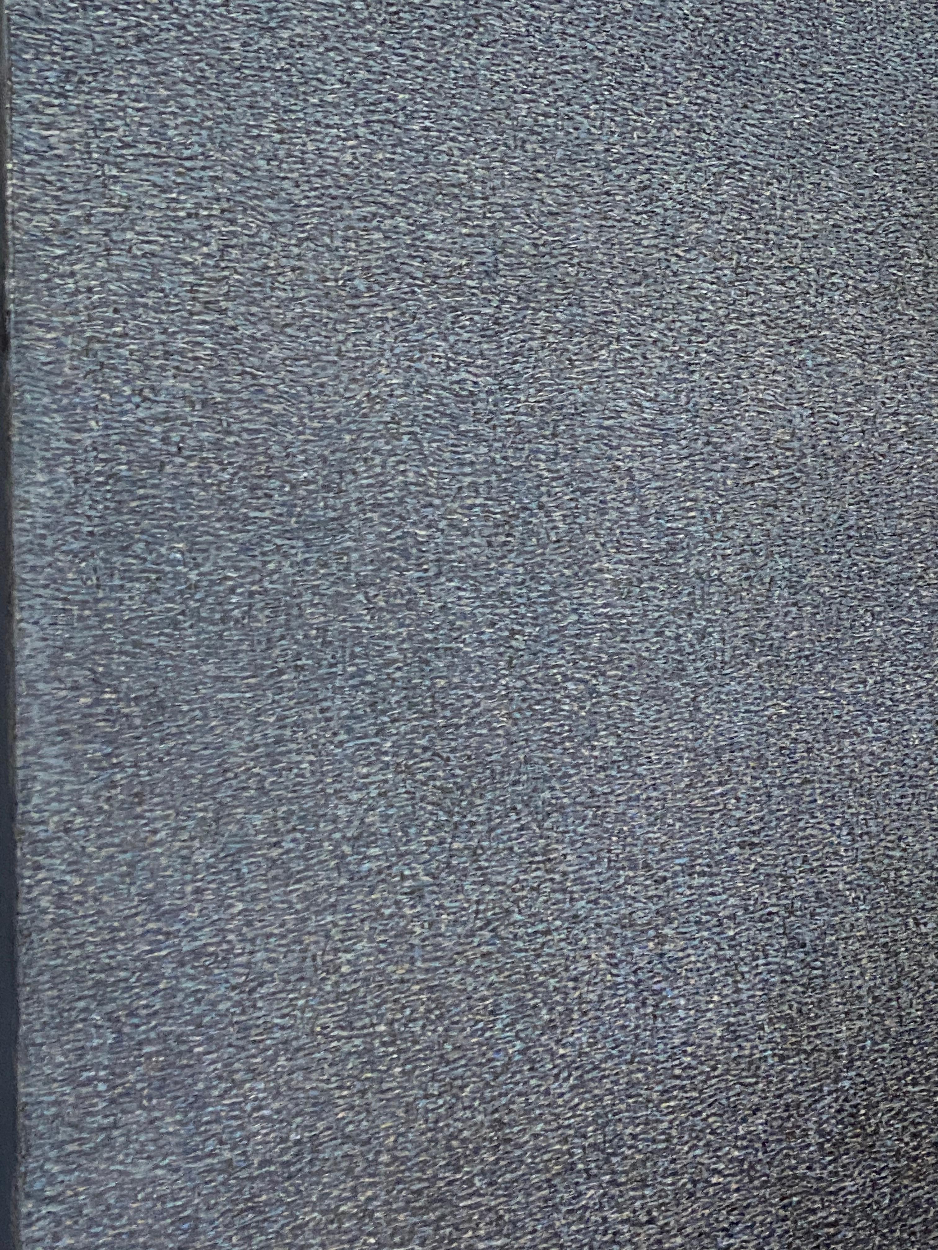 Mare del Nord - Blu oltremare, pittura ad olio contemporanea concettuale e minimalista in vendita 3