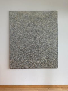 Day d'été - Abstrait conceptuel contemporain, Peinture à l'huile minimaliste, XL