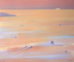 Island 25 - Oil on canvas, Figurative painting, Seaside, Contemporary Artist