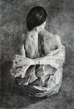 Body of a matter 8 - Contemporary Figurative Print, Black & white, Female