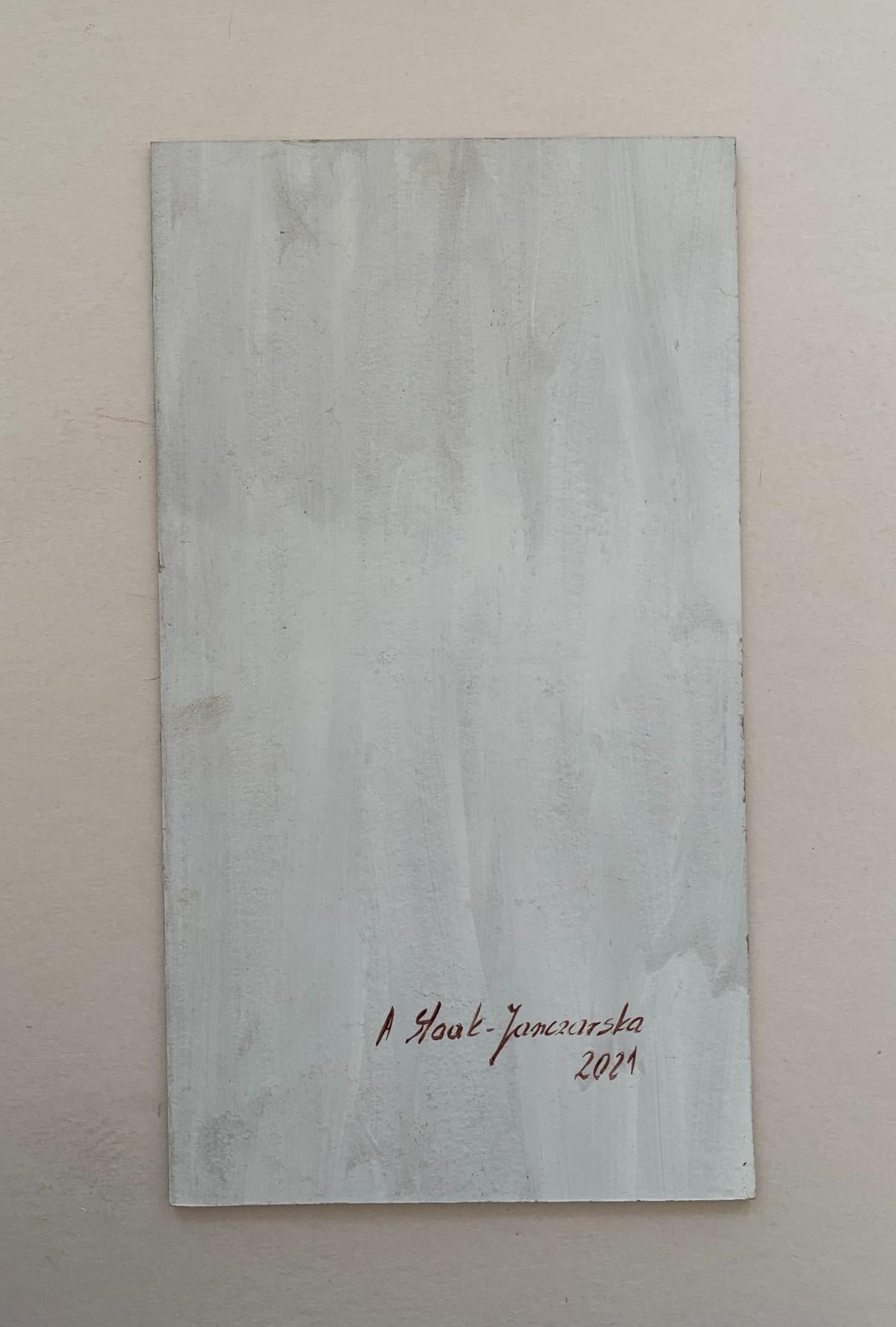 A  Akt - Realistische Ölmalerei, Warme Töne, Junge polnische Künstlerin – Painting von Agnieszka Staak-Janczarska
