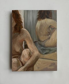 Morning in reflection - Realistic oil painting, Nude, Young Polish artist