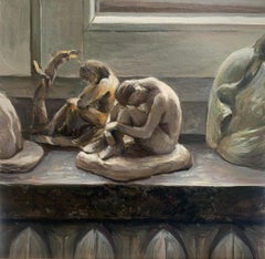 Sculptures -  Figurative Oil Realistic painting, Interior, Polish young artist