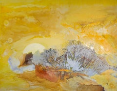 Dunes On The Last Week Of Summer -  Modern Expressive Landscape Oil Painting