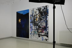 Fire On The Water, Traces - Large Format, Contemporary Abstract Natur Painting