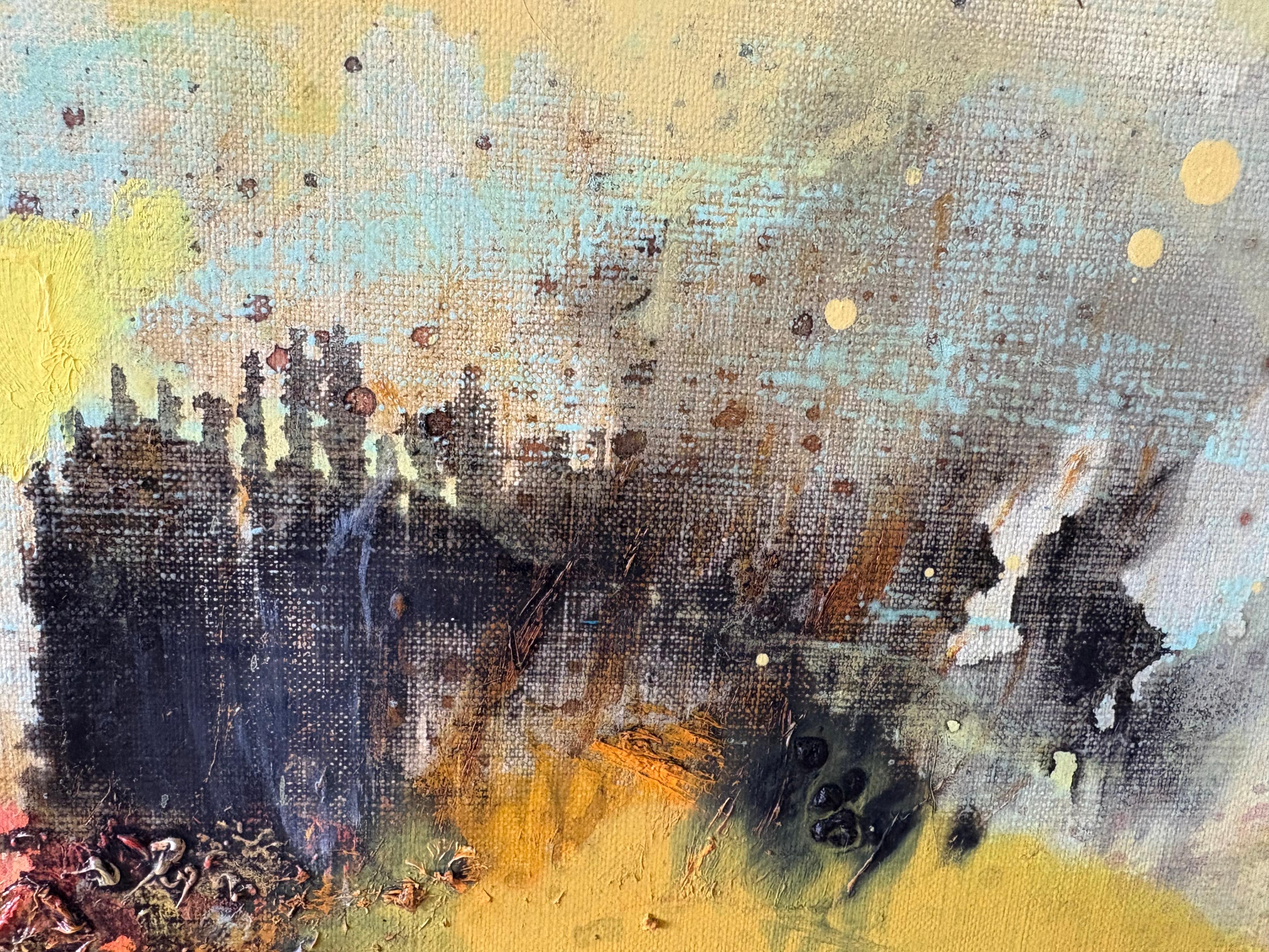 Das Flüstern in den Dünen -  Zeitgenössische ausdrucksstarke Landschafts-Ölmalerei im Angebot 1