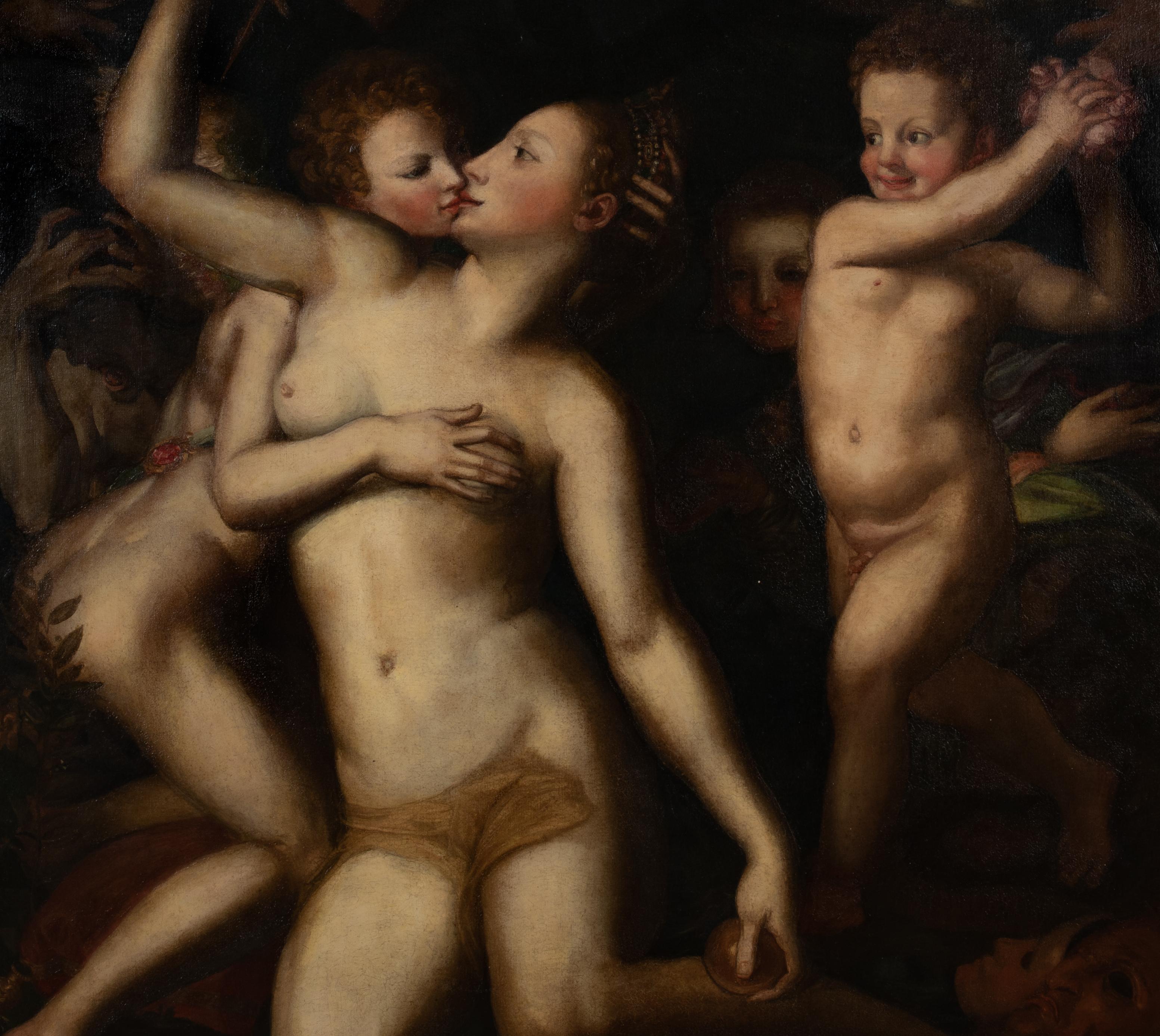 Venus & Cupid Naked - BRONZINO (1502-1572)  follower of BRONZINO (1502-1572) 5