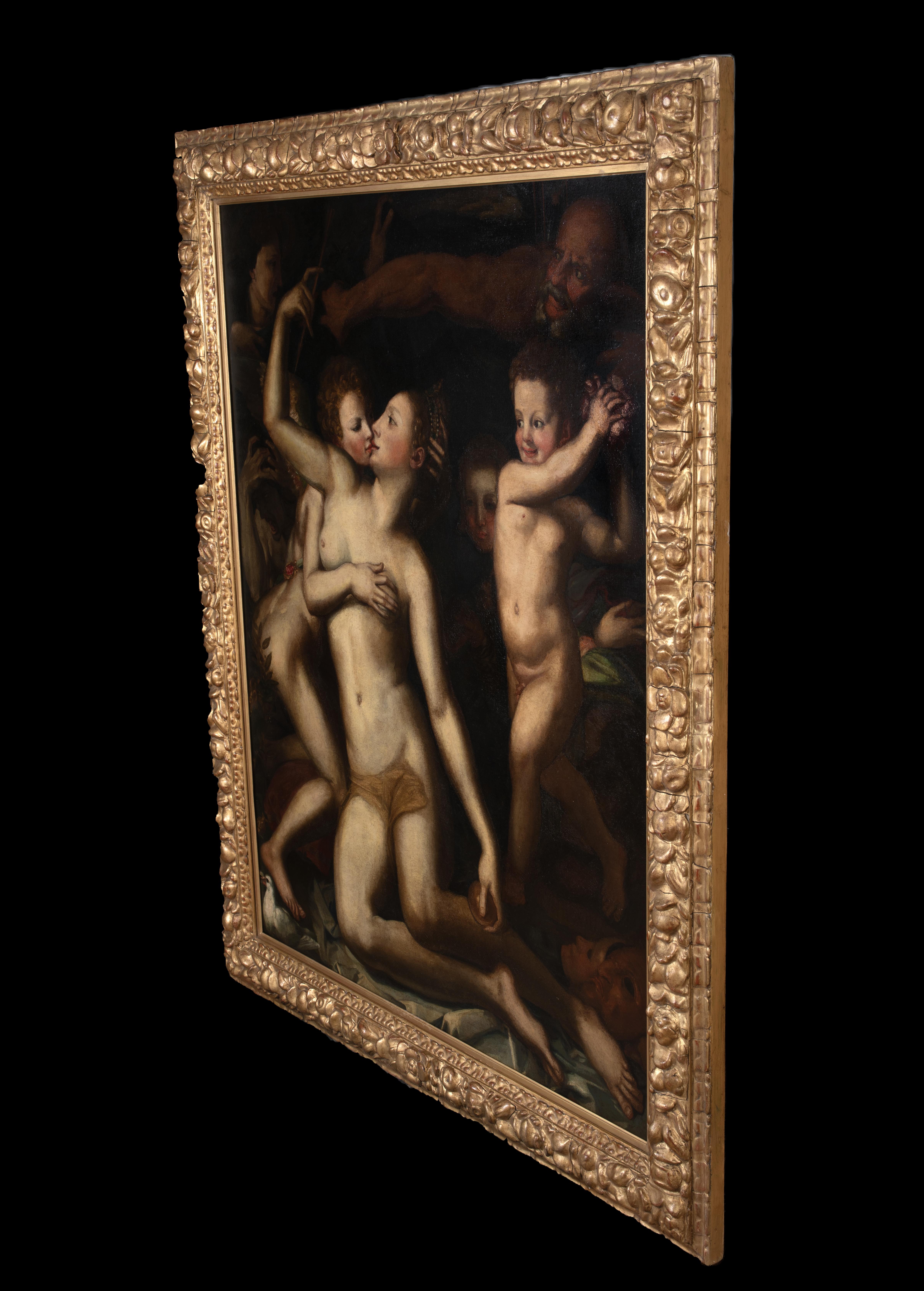 Venus & Cupid Naked - BRONZINO (1502-1572)  follower of BRONZINO (1502-1572) 6