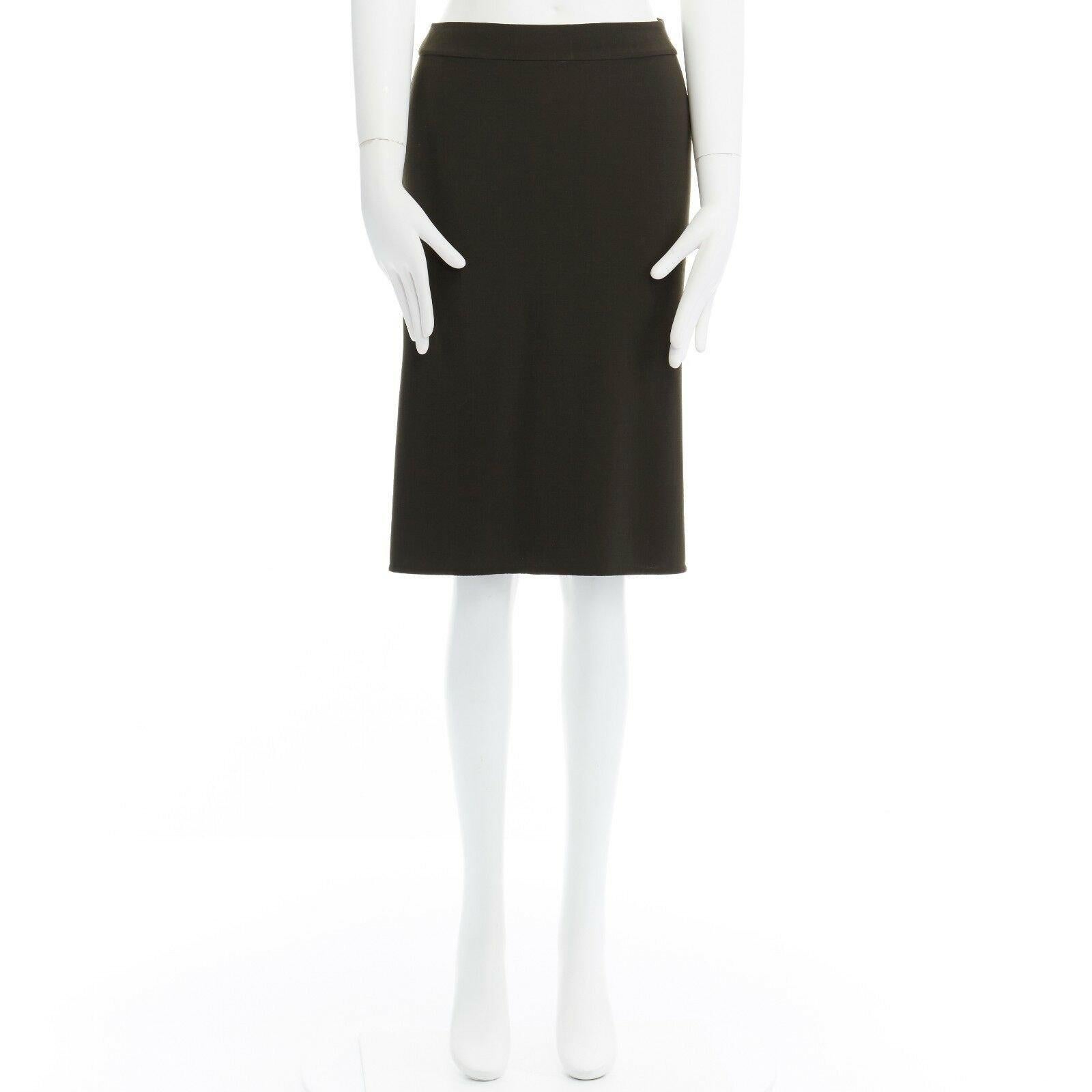 pencil skirt with pleated back