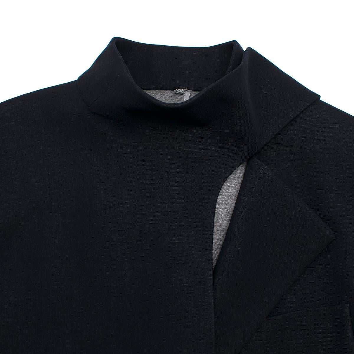 Black Agnona Navy Wool-blend Blazer US 6