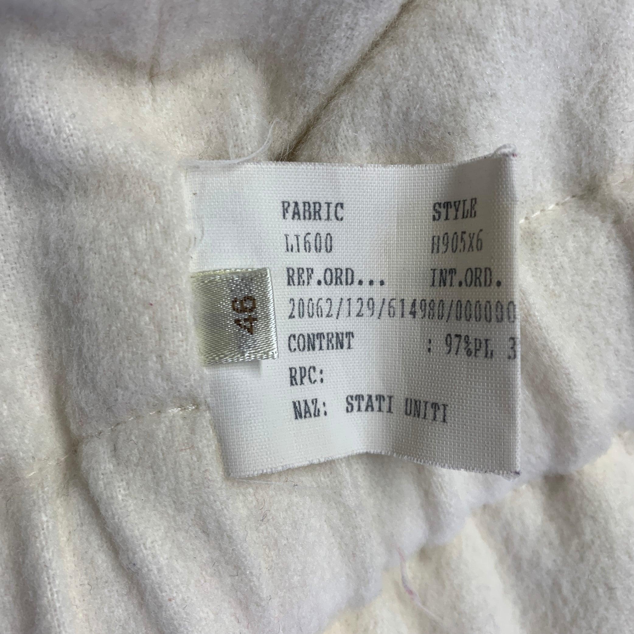 AGNONA Taille 10, polyester, col en fourrure amovible et fermeture éclair en vente 6