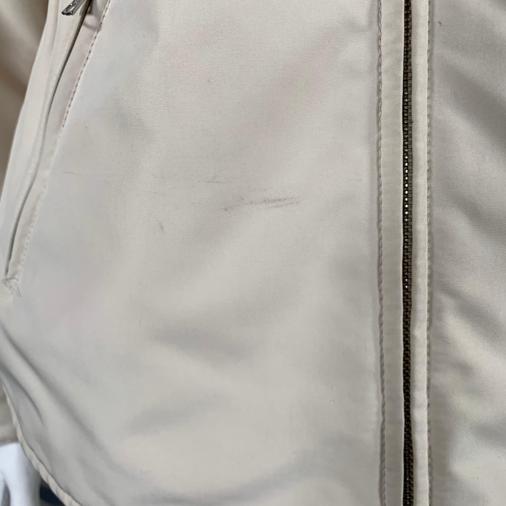 AGNONA Taille 10, polyester, col en fourrure amovible et fermeture éclair en vente 2