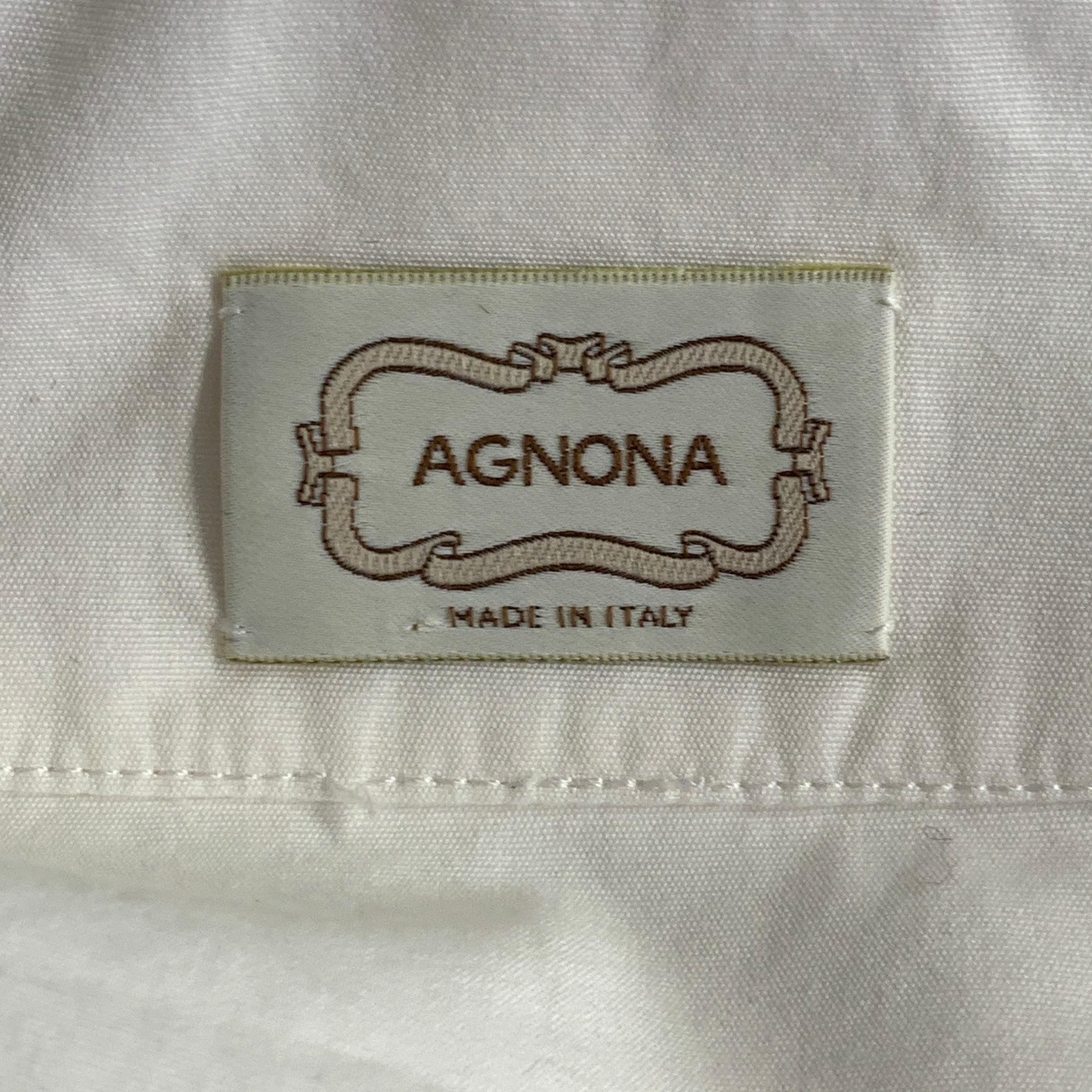 AGNONA Talla 14 Blanco Algodón Manga Corta Top Casual en venta 1