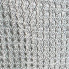 AGNONA Size L Grey Heather Cashmere Knit Mesh Open Front Cardigan