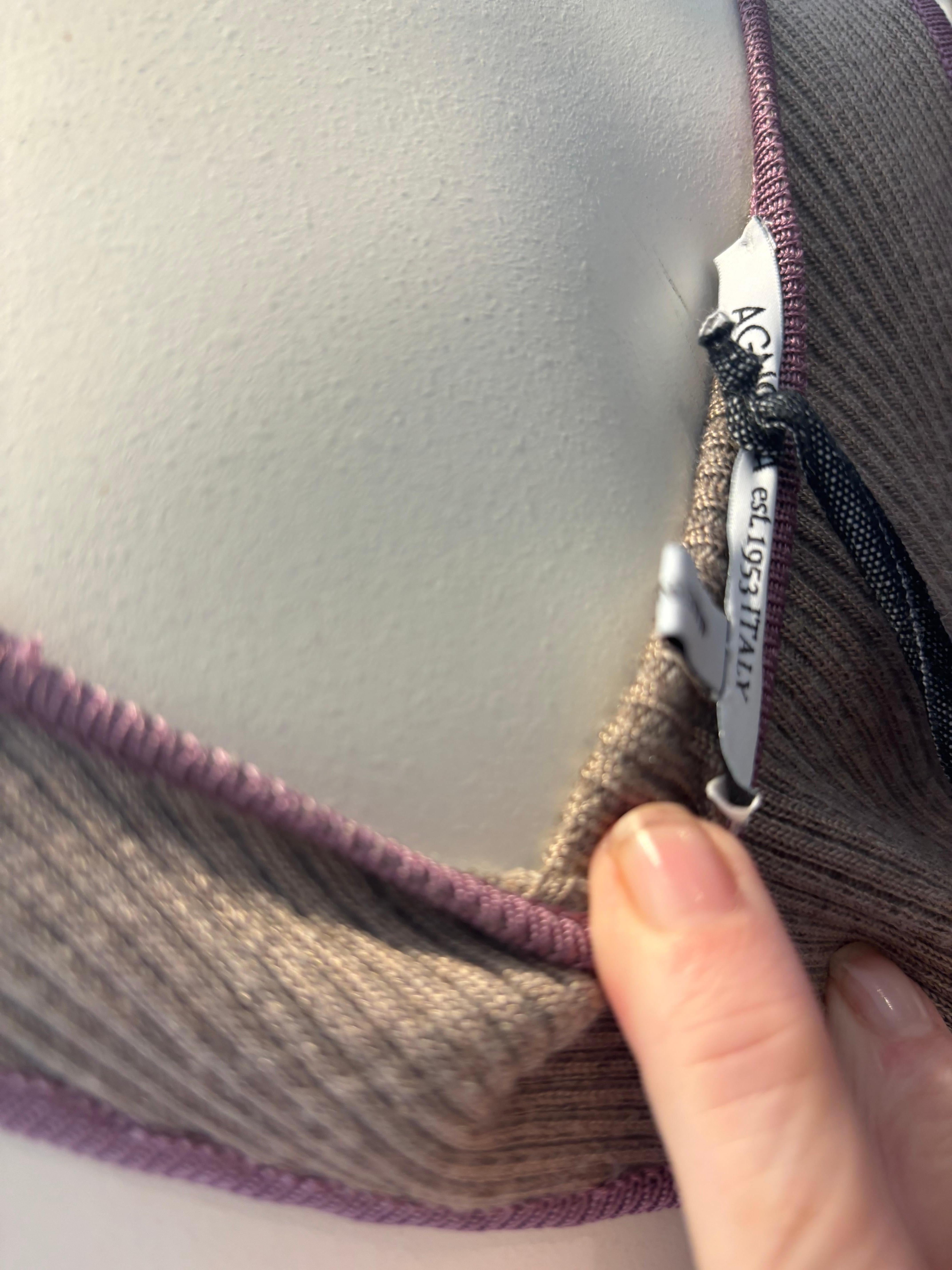 AGNONA Atemberaubendes NWT Langes Kleid aus Kaschmir. Markiert M, aber die Büste reicht von 33-38 im Angebot 6