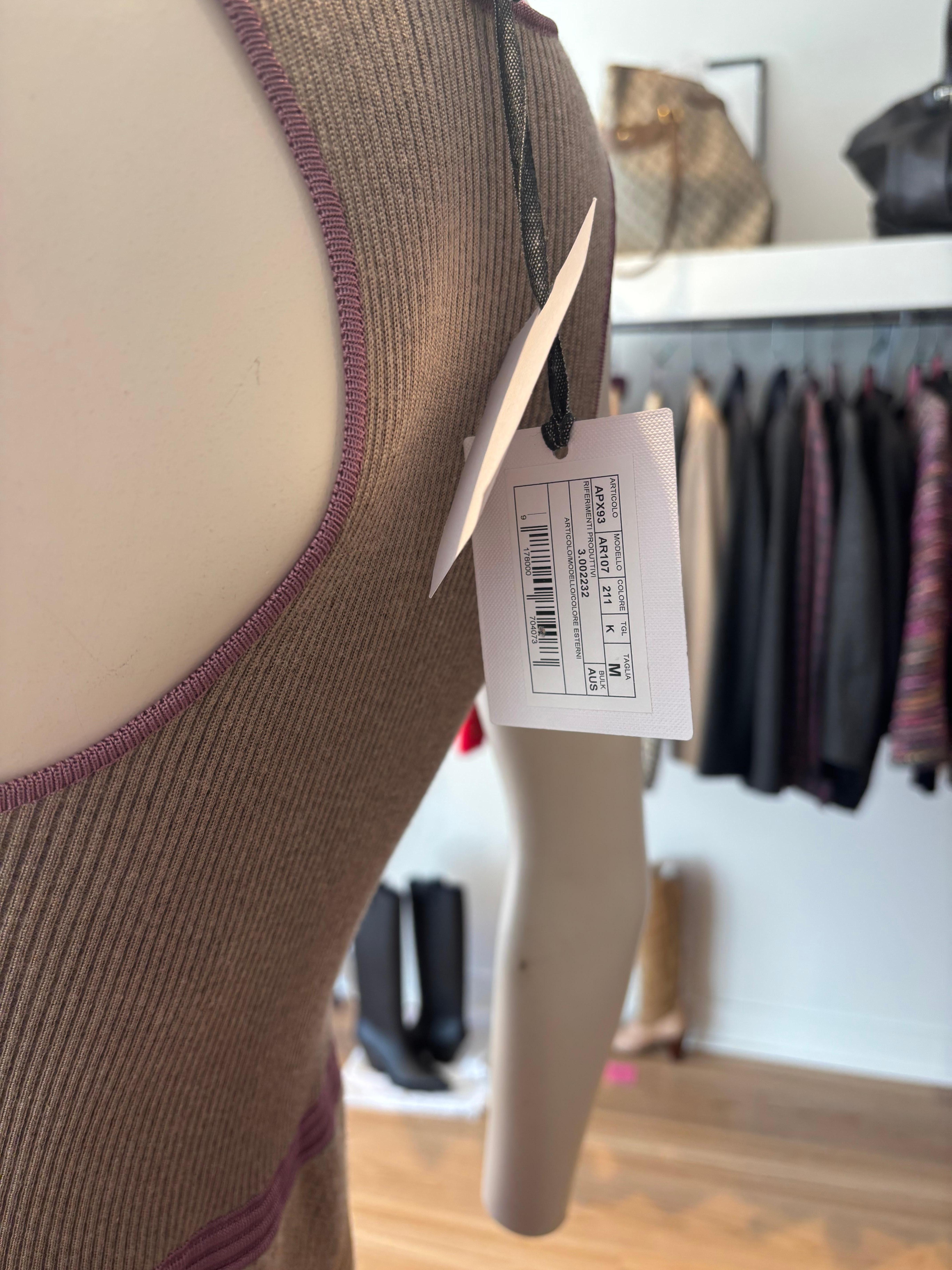 AGNONA Atemberaubendes NWT Langes Kleid aus Kaschmir. Markiert M, aber die Büste reicht von 33-38 im Angebot 3