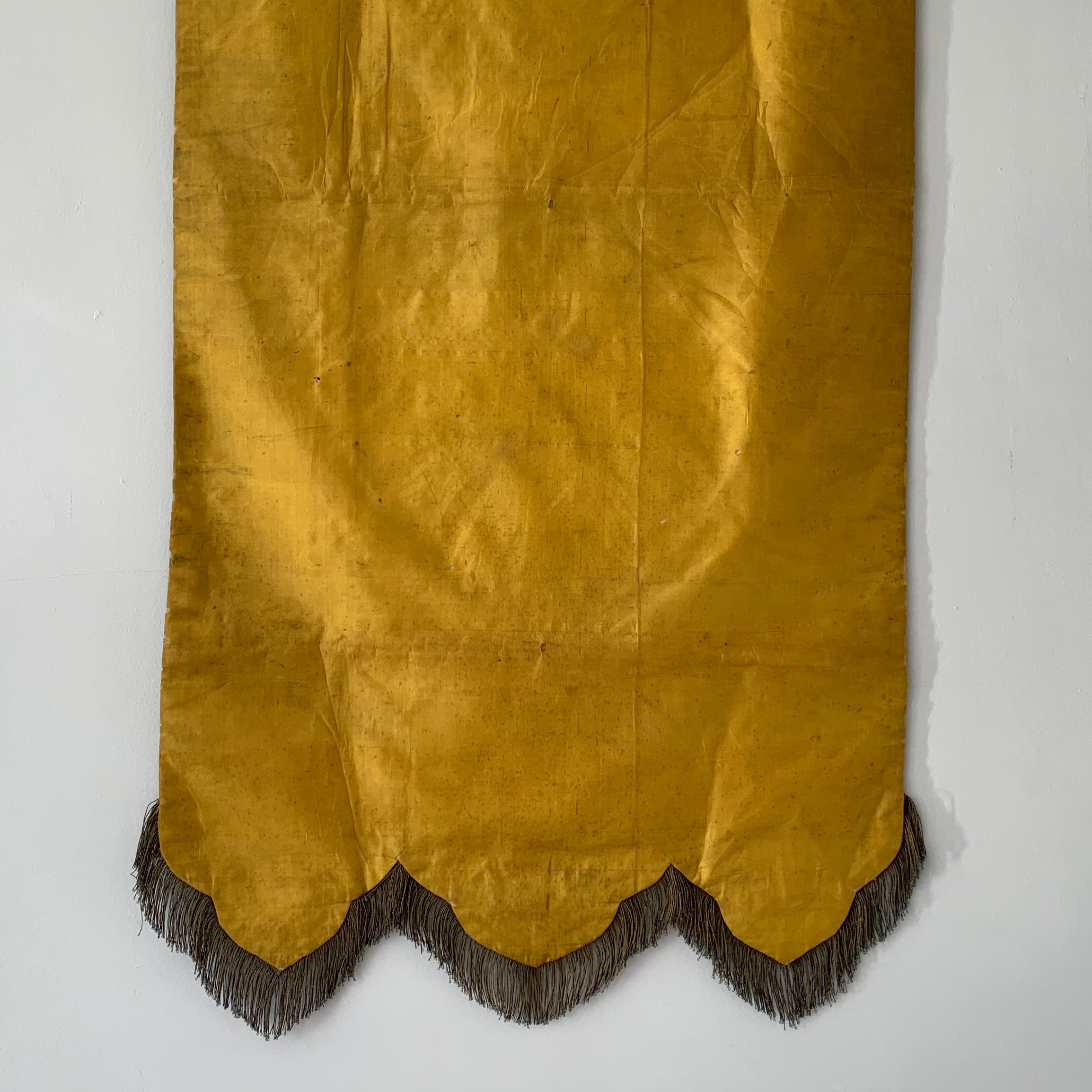Agnus Dei, Antique French Religious Banner, 1800s 3