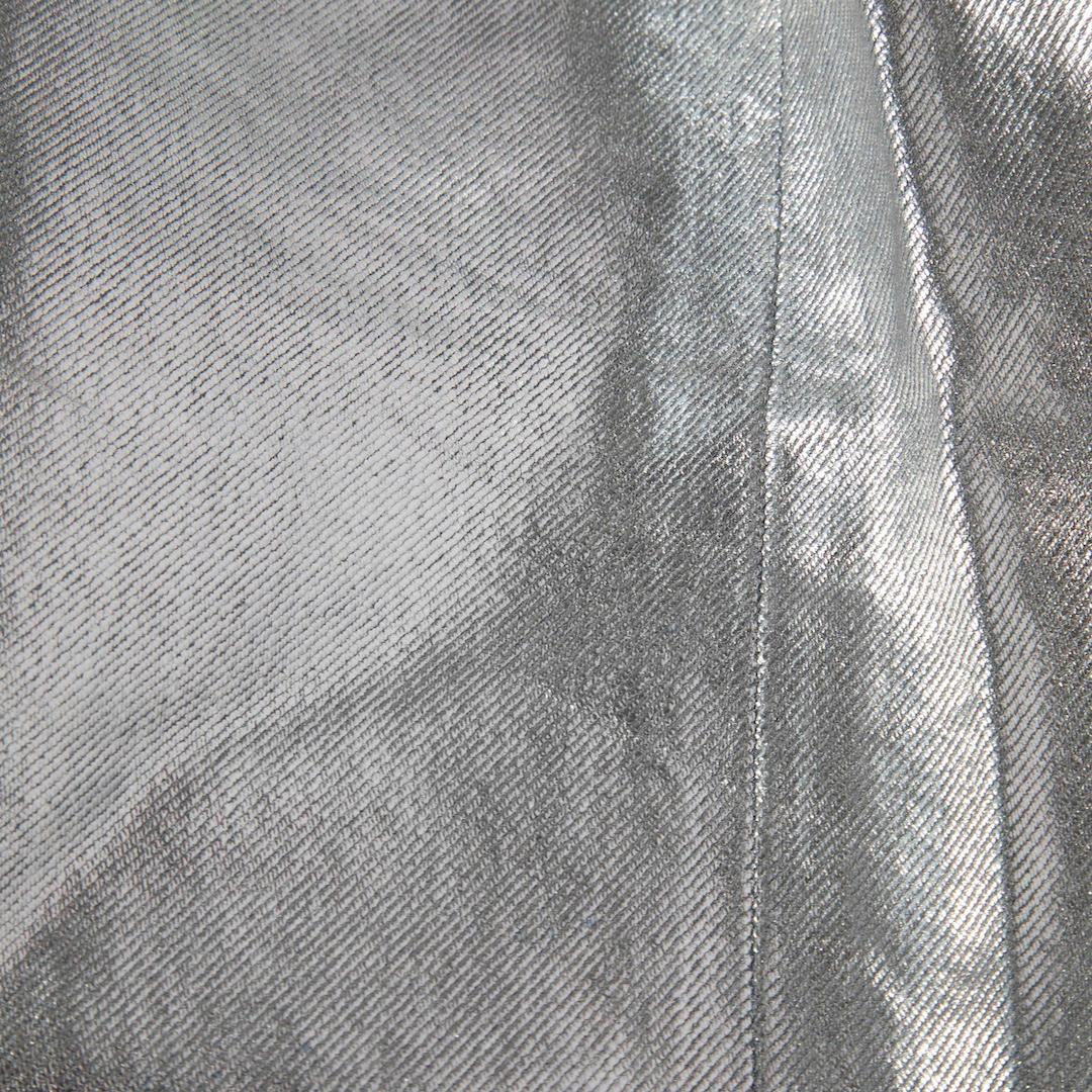 Women's Agolde Silver Metallic Straight Leg Jeans Size M