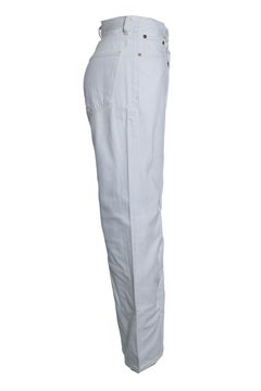 Agolde, white criss cross jeans