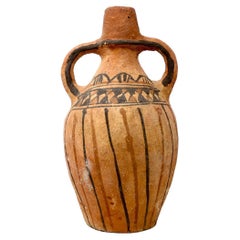 Agolla White Jar Made of Clay, Handcrafted by the Potter Aïcha