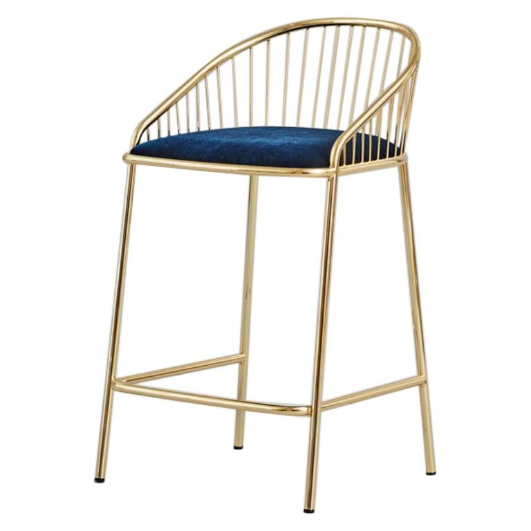 Italian Designer Bar Stool, Low Back For Sale at 1stDibs italian