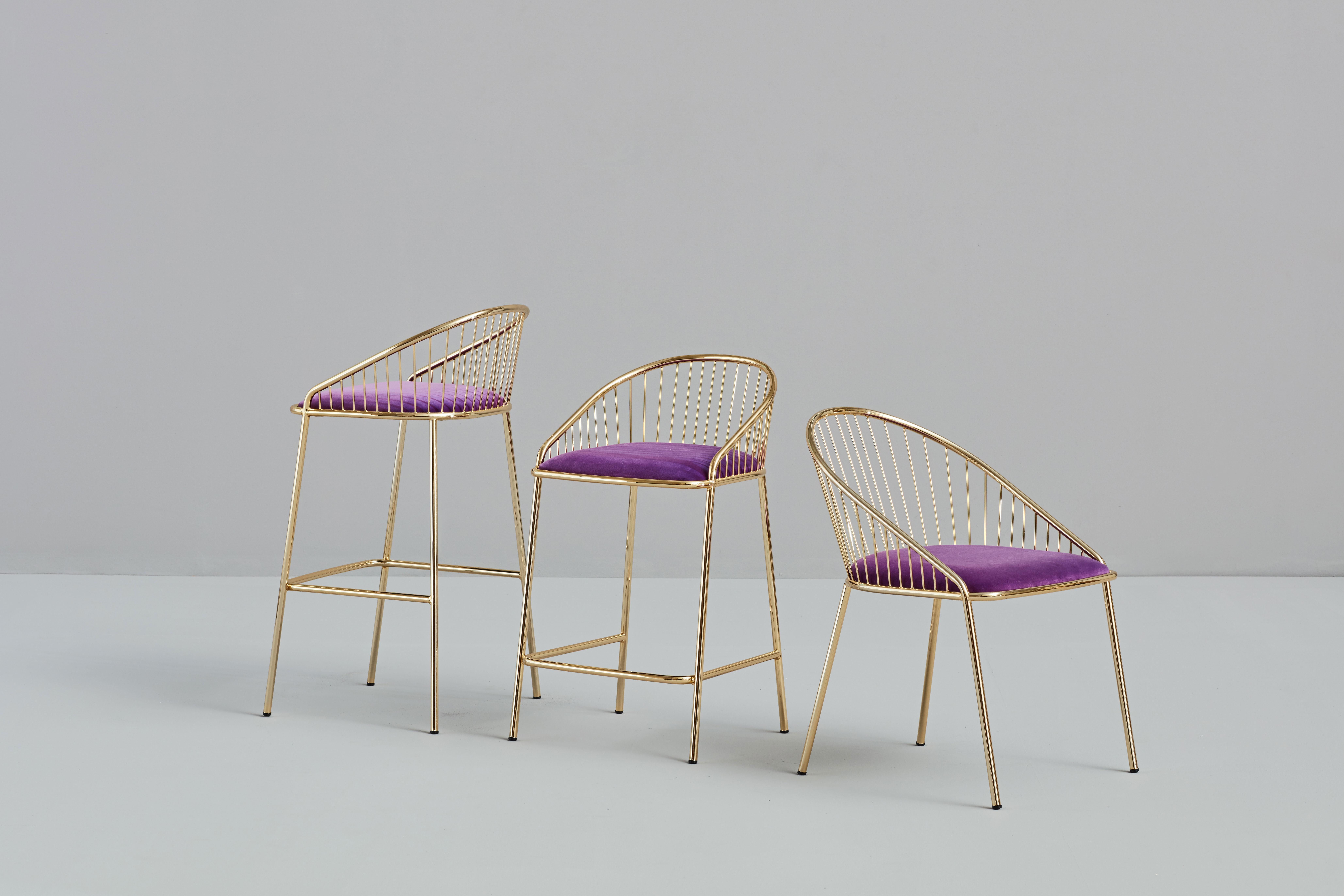 Post-Modern Agora Gold Chair by Pepe Albargues