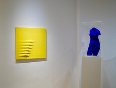 Giallo, 1979, acrylic on shaped canvas