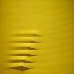 Giallo, 1979, acrylic on shaped canvas