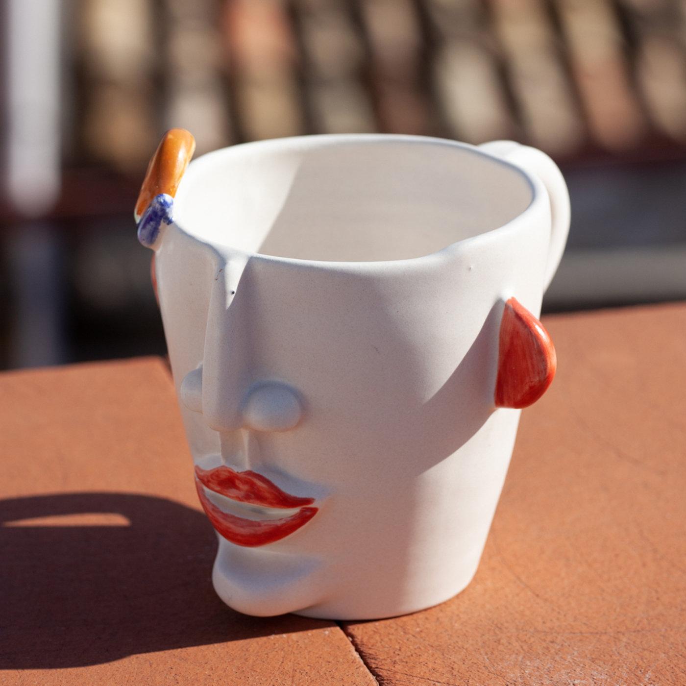 Agostino Street Vendor of Slugs Set of 3 Mugs In New Condition For Sale In Milan, IT