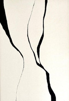 ABSTRACT Neue Kunstwerke mit schwarzen Linien von Alicia Gimeno, 2023