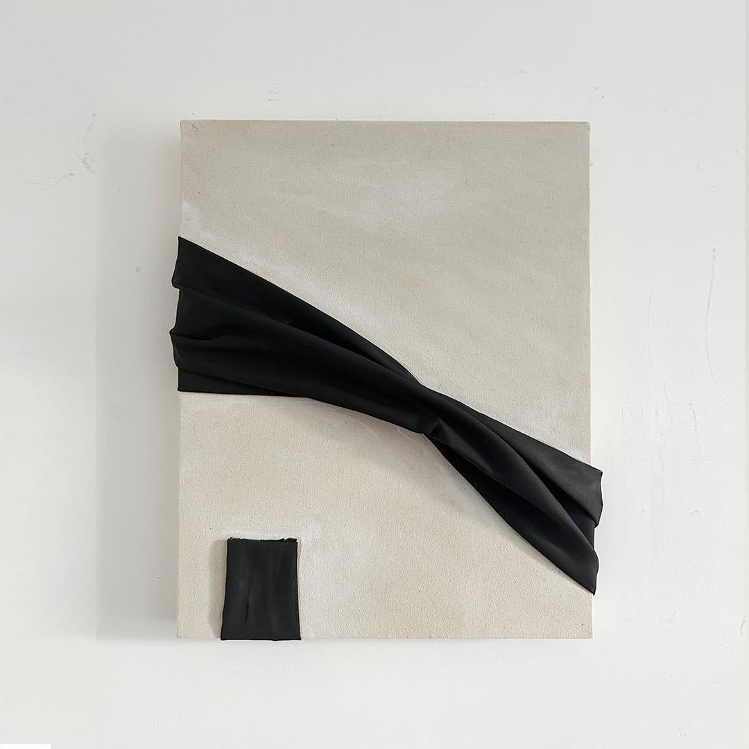 AGR Abstract Painting – ABSTRACT Neue Kunstwerke mit schwarzen Linien von Alicia Gimeno 2023
